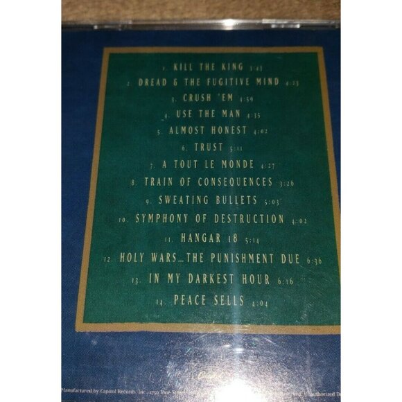 MEGADETH cd CAPITOL PUNISHMENT dave mustaine dave ellefson - Picture 4 of 7